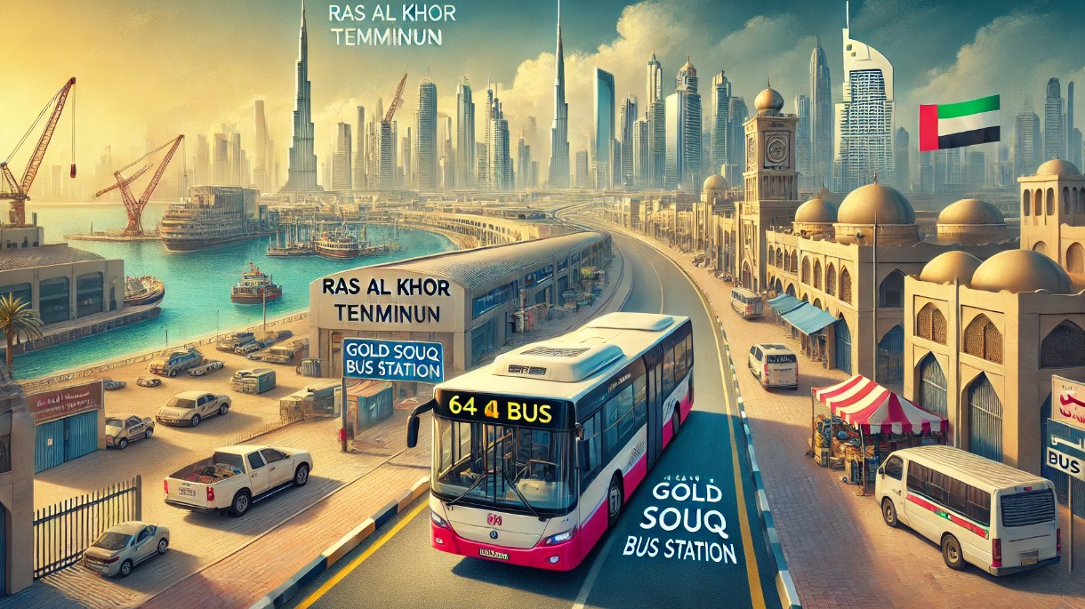 64 Bus Route and Timetable | Ras Al Khor, Terminus to Gold Souq Bus Station